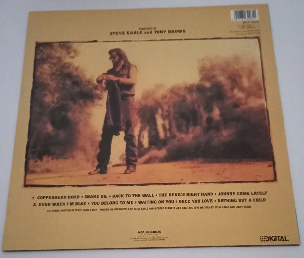 Steve Earle, Copperhead Road Image 1++